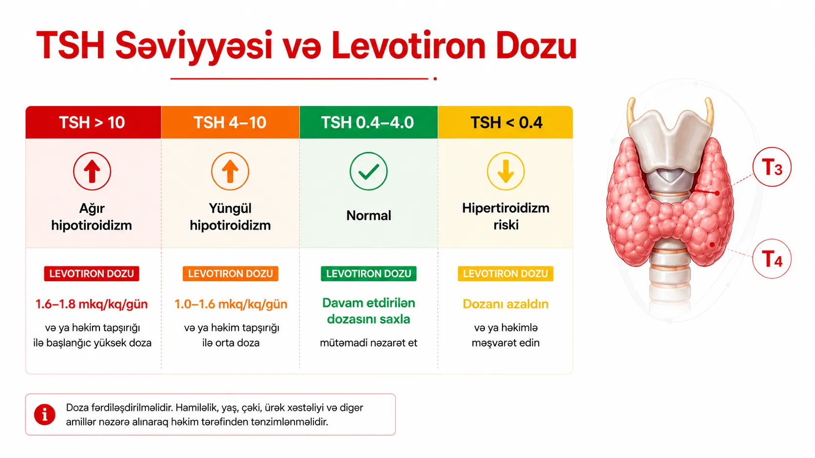 TSH səviyyəsi levotiron dozu — tiroid xəstəliyi hipotiroidizm analiz norma