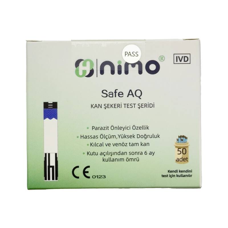 Nimo N50 test zolaqlari — qlukometr seker olcme diabet strip