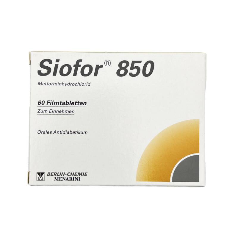 Siofor 850mg N60 tablet — metformin tip 2 diabet seker xesteliyi insulin rezistentlik