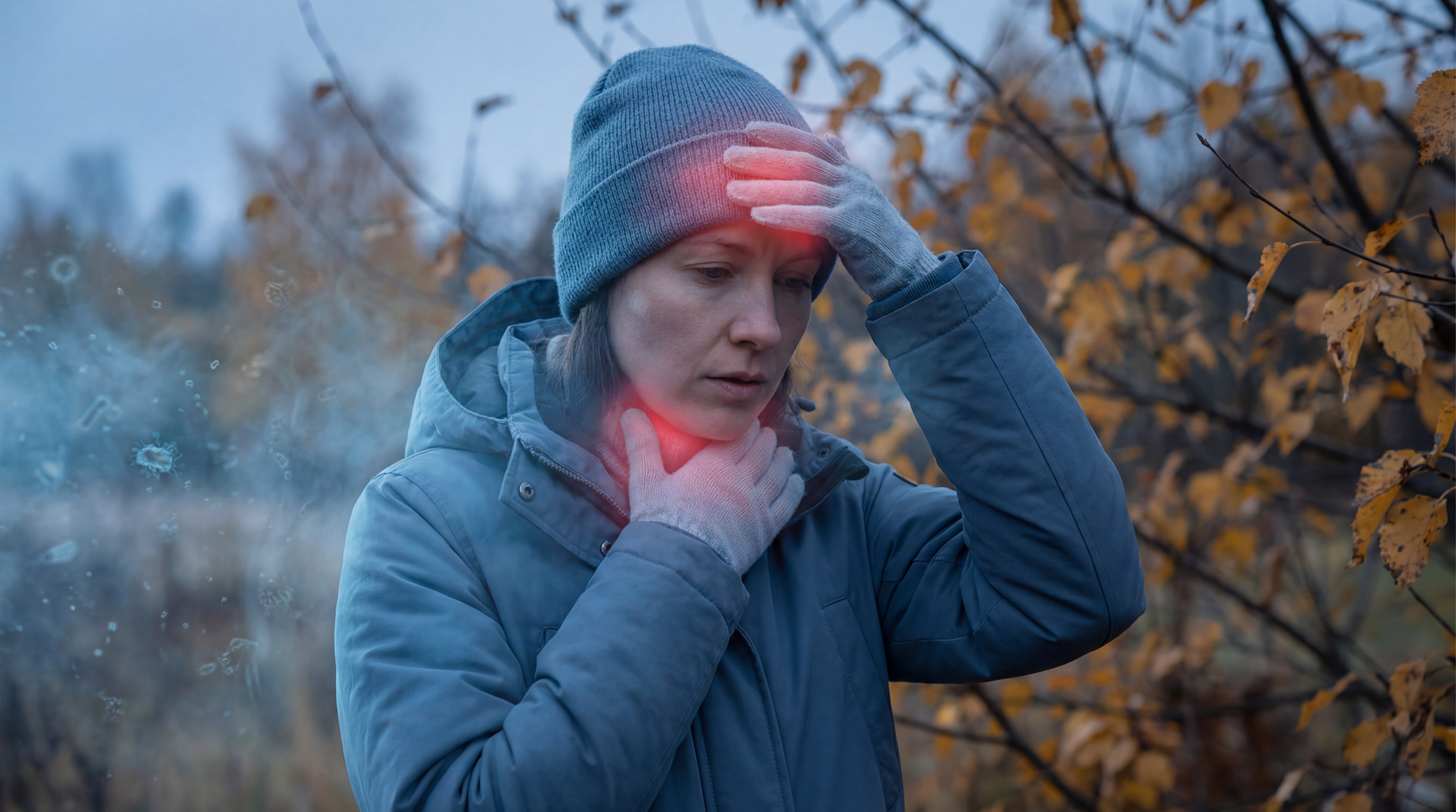 movsumi xestelikler: qrip, sinusit ve soyuqlama elametleri