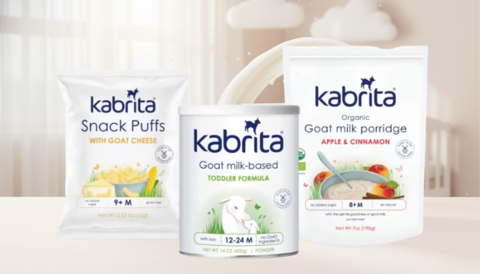 Körpələr üçün sağlam qidalanma: kabrita məhsulları, süd, sıyıq və meyvə tərkibli uşaq qidaları