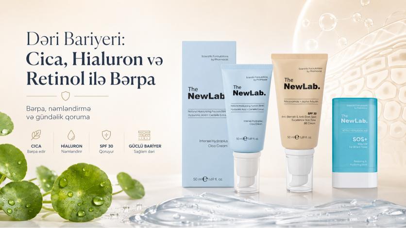 Dəri Bariyeri: Cica, Hialuron və Retinol ilə Bərpa