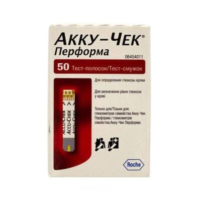 Accu-Chek Performa Тест-полоски для измерения сахара N50 - 1