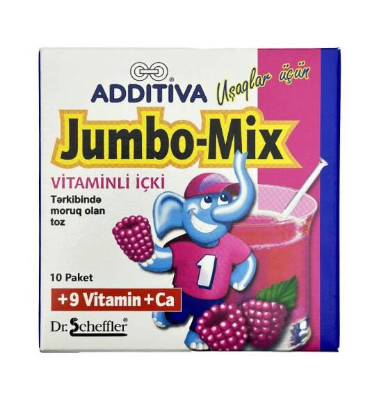 Additiva Jumbo-Mix Kids, Vitamin, Calsium N10 paket - 1