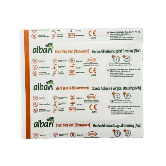 Alban 10 x 10 cm N1 Sterile Dressing Pad - 1