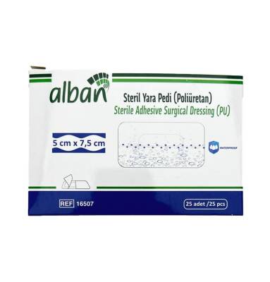 Alban steril şəffaf yara bezi 5x7,5 sm N1 - ALBAN