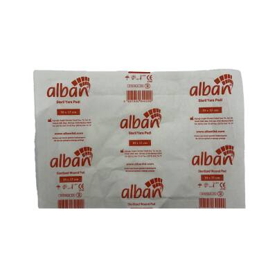 Alban steril yara bezi 10x15 sm N1 - ALBAN