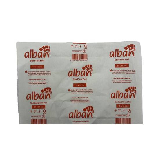 Alban steril yara bezi 10x15 sm N1 - 1