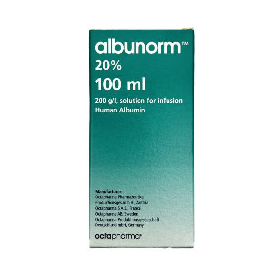 Albunorm albumin 200 mq 100 ml(Oktafarma) - 1