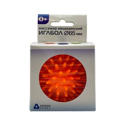 ALPINA PLAST IQLBOL 65 MM MASSAJNIY MYACIK ORANJEVIY - 