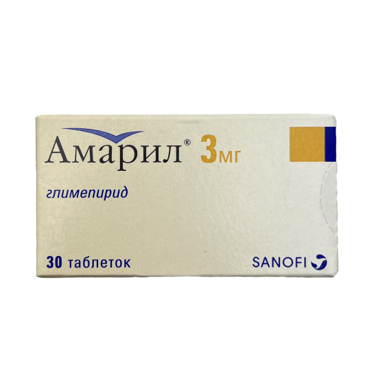 Amaril 3 mq N30 tablet - 1