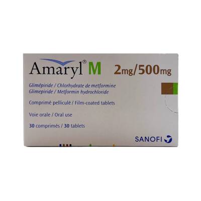 Amaril M 2 mq/500 mq N30 tablet - 