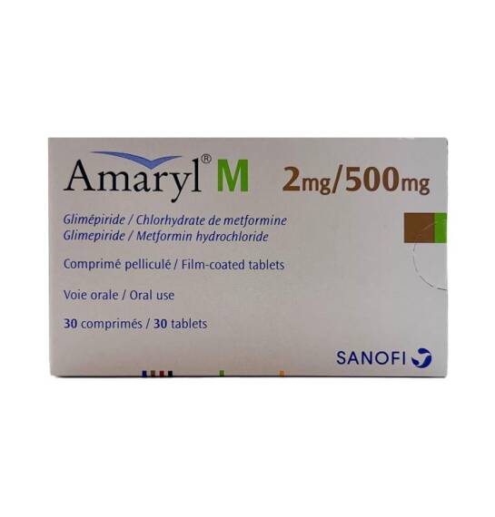 Amaril M 2 mq/500 mq N30 tablet - 1