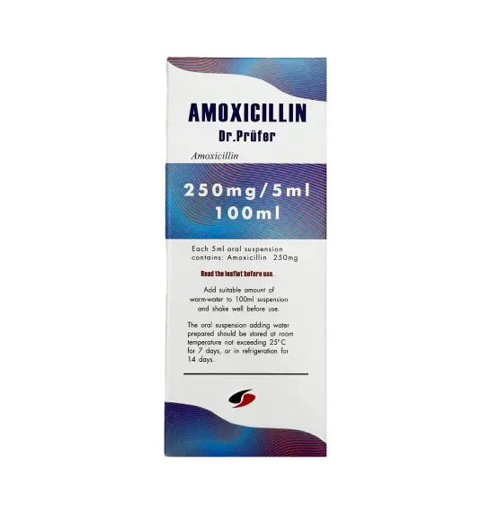 Amoksisillin 250 mq/5 ml 100 ml suspenziya - 1