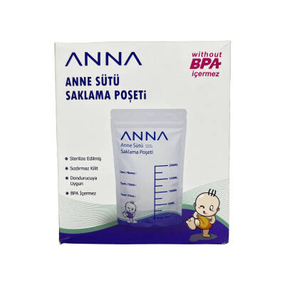 Пакет для хранения грудного молока Anna Ana Sutu Saklama Poşeti