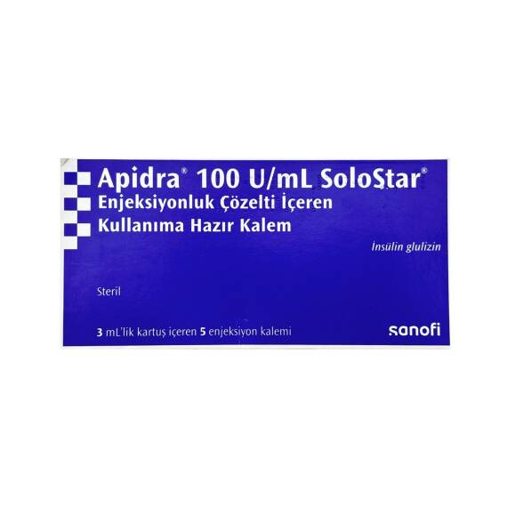 Apidra Solostar 100 TV/ml N5 şpris-qələm - 1