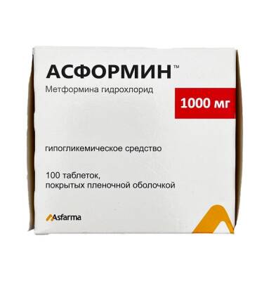 Asformin 1000mg N100 Tablet - 