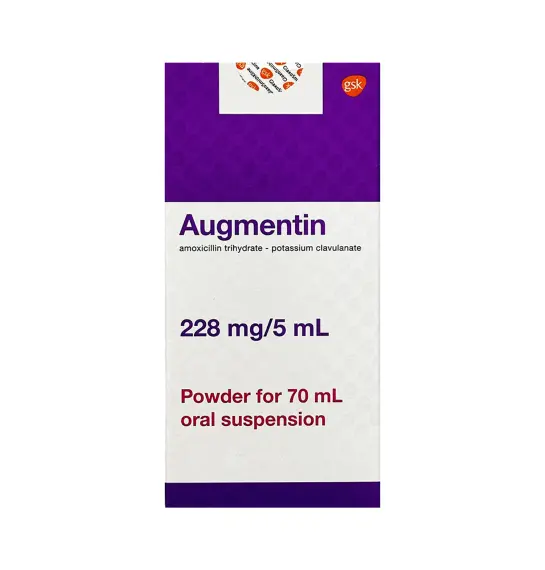 Augmentin 200/28 mq 70 ml suspenziya - 1