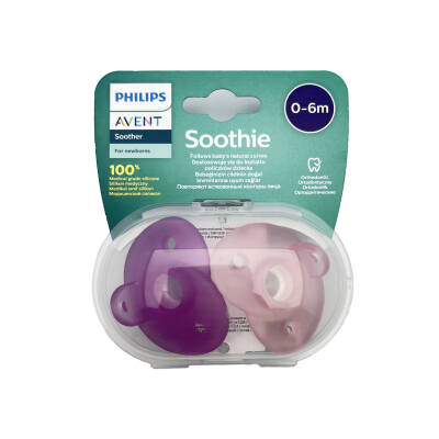 AVENT 099/22 CURVED SOOTHIE GIRL 0-6M - AVENT