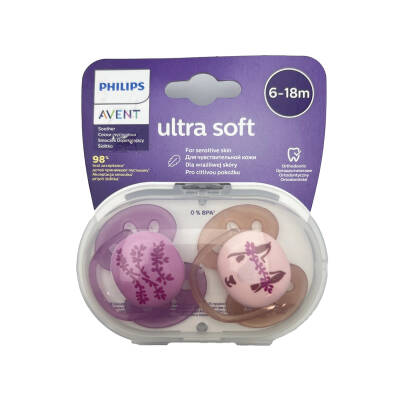 Avent 223/04 091/33 093/03 Ultra Soft Girl Emzik 18M+ - AVENT