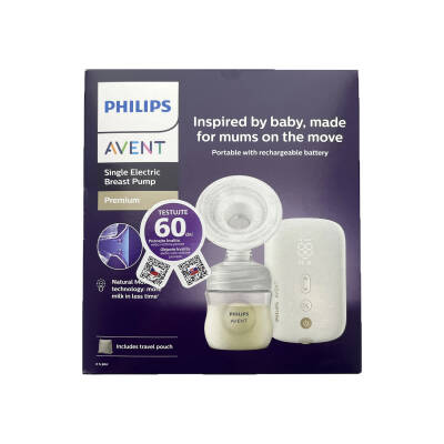 AVENT 396/31 SINGLE ELECTRIC BREAST PUMP RECHARGEABLE WITH MILK BAGS - 