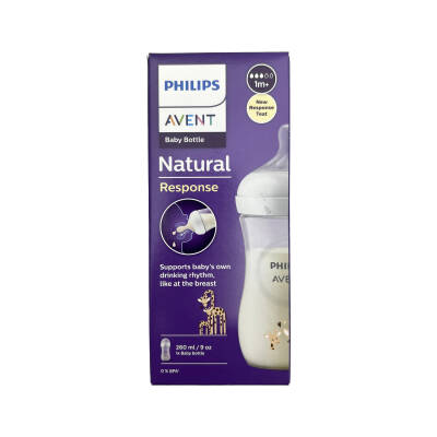 Avent 903/66 Natural Response Baby Bottle 260 ml 1M+ - AVENT