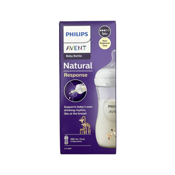 Avent 903/66 Natural Response Baby Bottle 260 ml 1M+ - 1