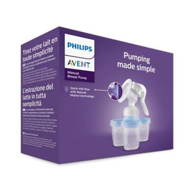 AVENT 330/40 430/13 MANUAL BREAST PUMP INCLUDING VIA CUPS - 