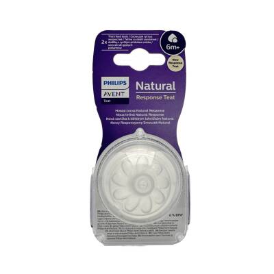 AVENT 966/02 NATURAL RESPONSE TEAT 6 THICK FEED - 