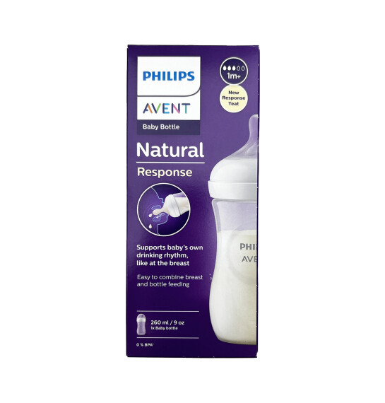 Avent Natural Response körpə butulkası 1ay+ 260 ml - AVENT