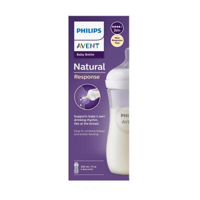 Avent Natural Response körpə butulkası 3ay+ 330 ml - AVENT