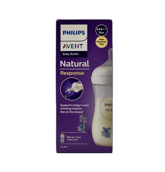 Avent Natural Response körpə butulkası Koala 1ay+ 260 ml - 1