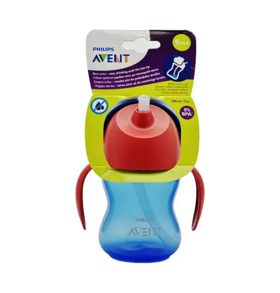 Avent Pipetli su qabı qırmızı 9ay+ 200 ml/7oz - 1