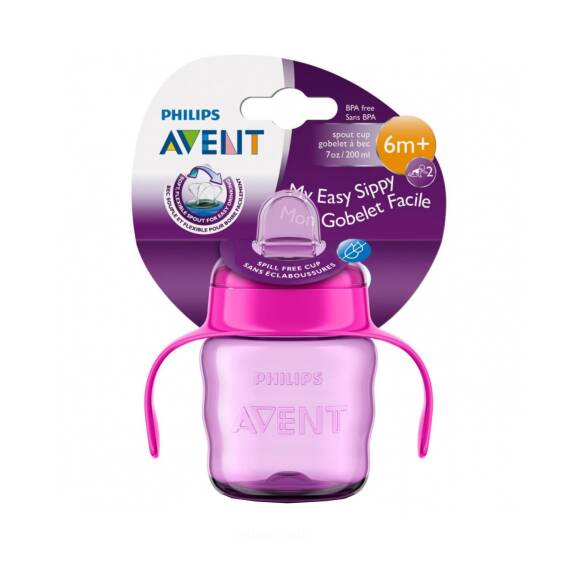 Avent Sehirli su qabı çəhrayı 6ay+ 200 ml - 1