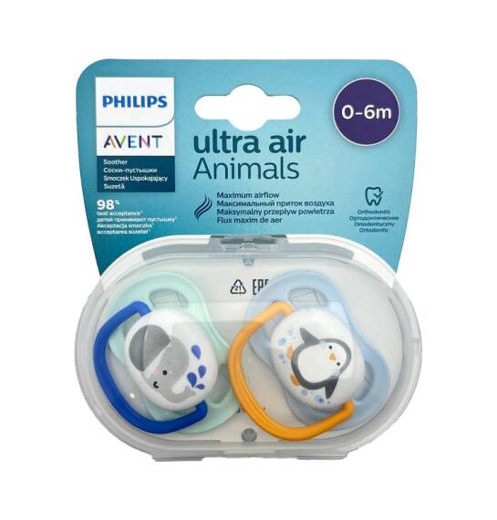 Avent Ultra Air Animals 0-6 ay əmzik N2 - 1