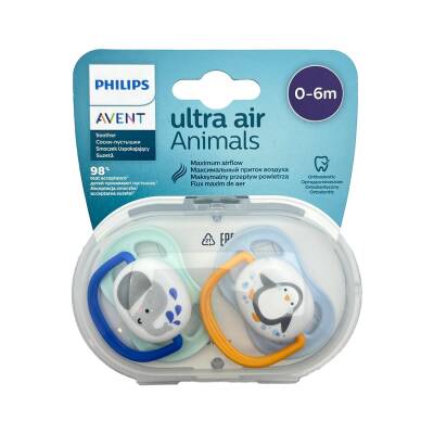 Avent Ultra Air Animals 0-6 ay əmzik N2 - AVENT