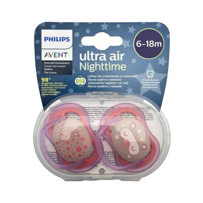AVENT 376/22 376/14 376/29 ULTRA AIR SOOTHER NIGHTTIME 6-18M - 
