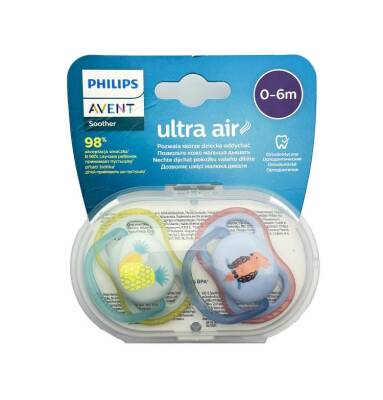 Avent ultra air soother 0-6 M deco boy parrot N2 - AVENT