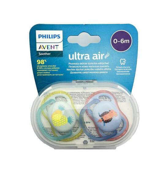 Avent ultra air soother 0-6 M deco boy parrot N2 - 1