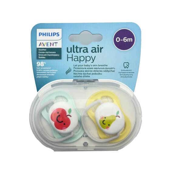 Avent ultra air soother 0-6 M neutra apple N2 - 1