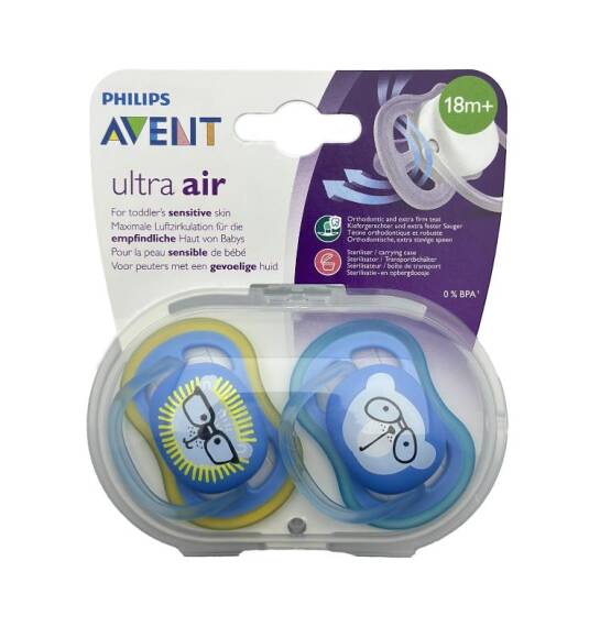 Avent ultra air soother 18 M+ boy lion N2 - 1