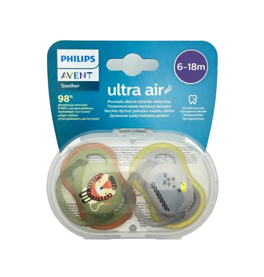 Avent ultra air soother 6-18 M deco boy lion N2 - 1