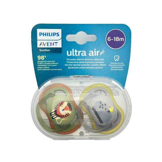 Avent ultra air soother 6-18 M deco boy lion N2 - 1
