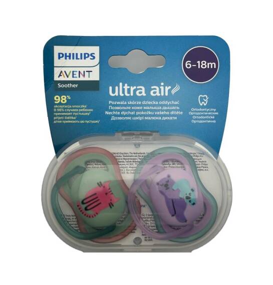 Avent ultra air soother 6-18 M deco girl koala N2 - 1
