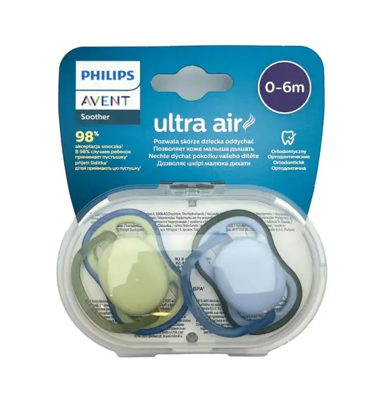 Avent Ultra Havalı Mavi 0-6 ay əmzik N2 - 1