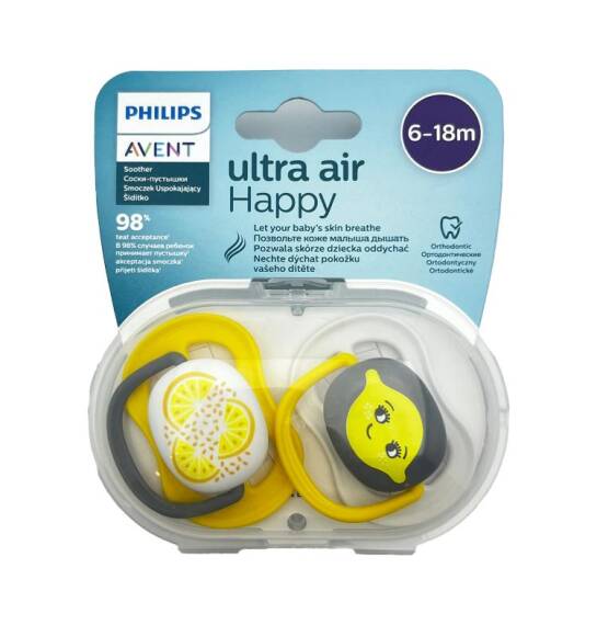 Avent Ultra Havalı Neutral Citrus 6-18 ay əmzik N2 - 1