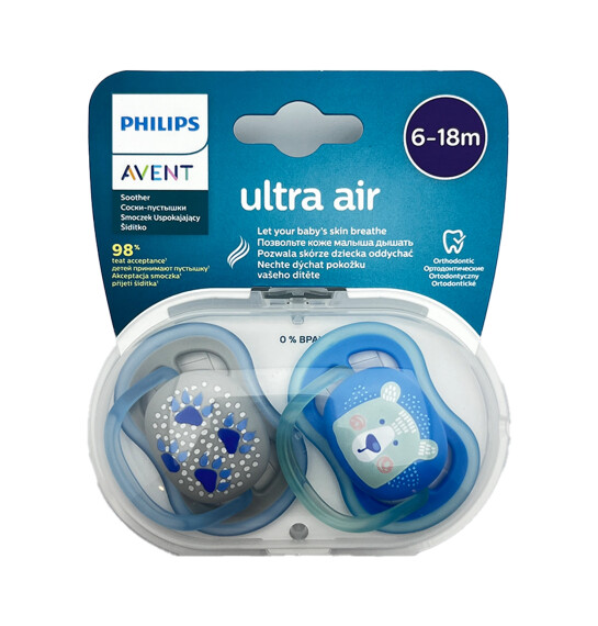 Avent Ultra Havalı Paw Bear 6-18 ay əmzik N2 - AVENT