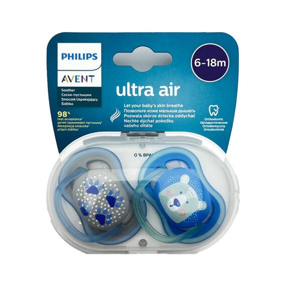 Avent Ultra Havalı Paw Bear 6-18 ay əmzik N2 - 1