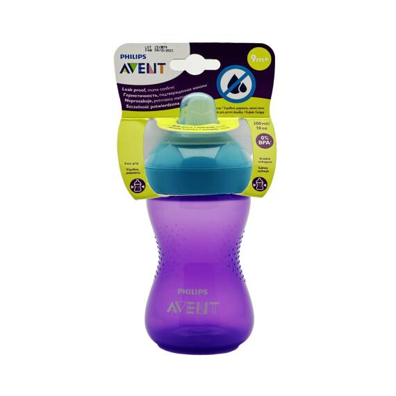 Avent Yumşaq silikon başlıqlı su qabı 9ay+ 300 ml - 1