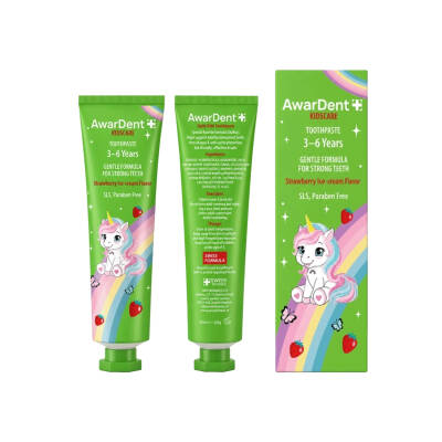 AWARDENT 4159 KIDSCARE STRAWBERRY ICE-CREAM FLAVOUR 3-6YEARS 50ML - 